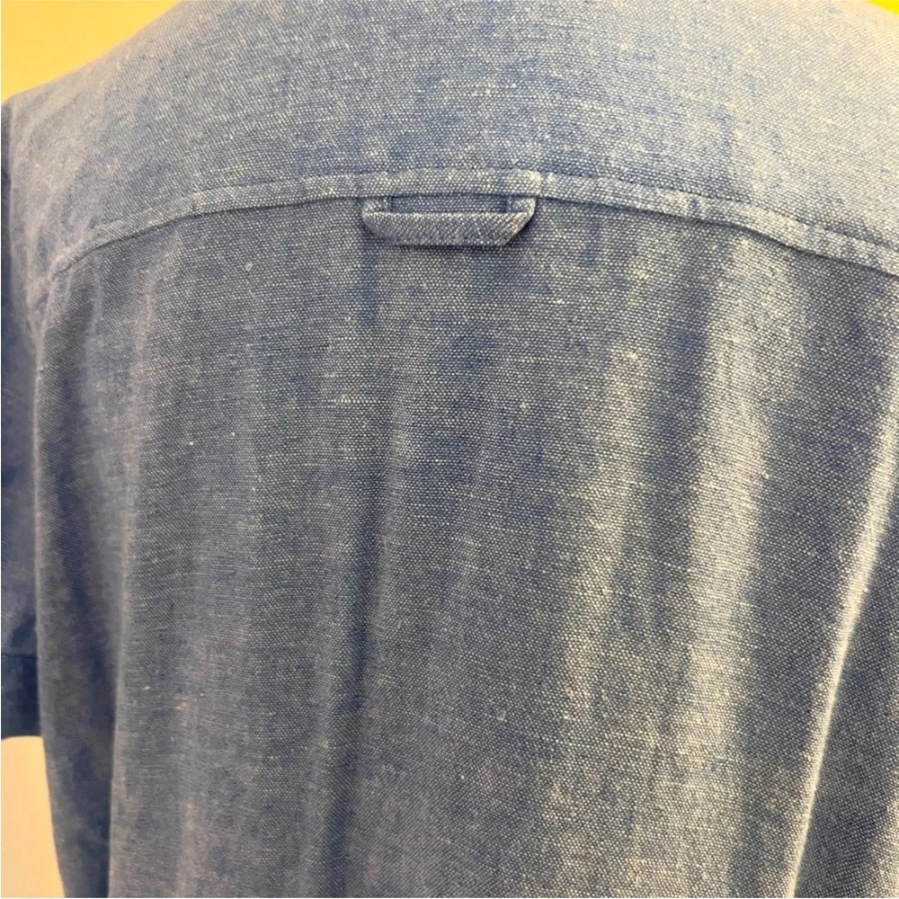 Linen Blend Shirt Dress - Picture 5 of 11